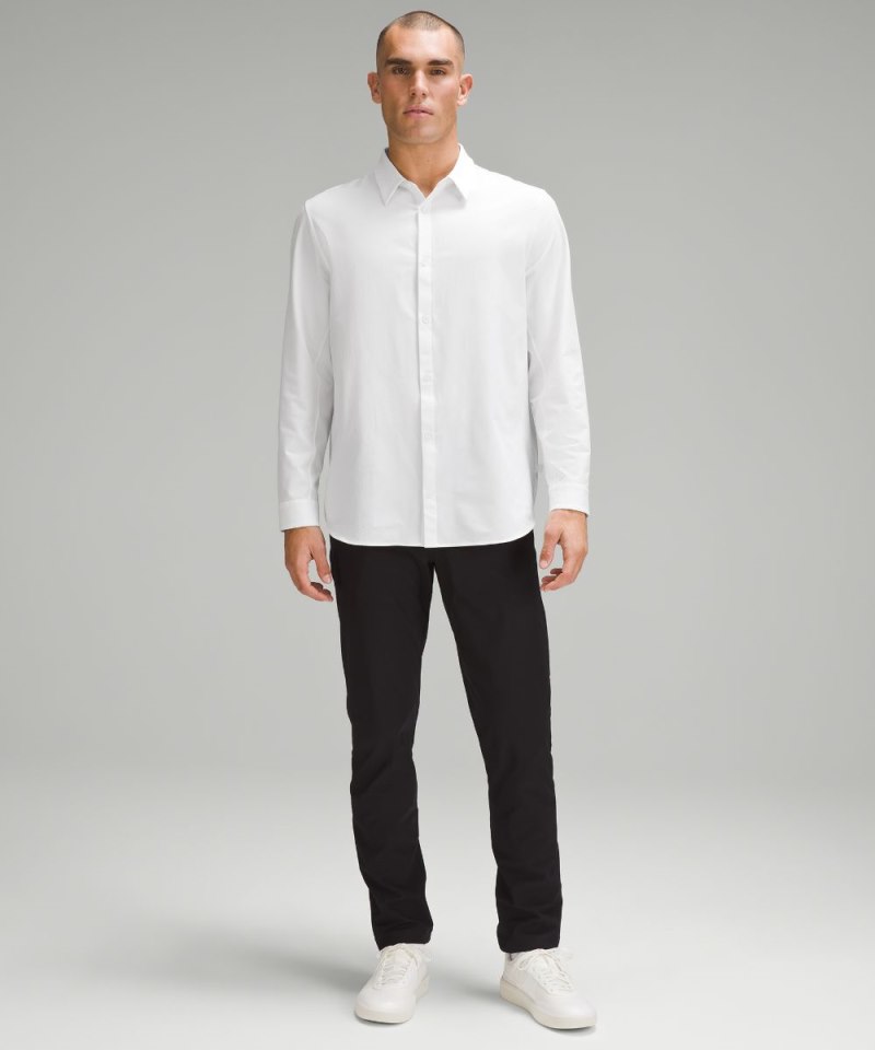 Lululemon New Venture Classic-Fit Long-Sleeve Shirt White Online Outlet Sale