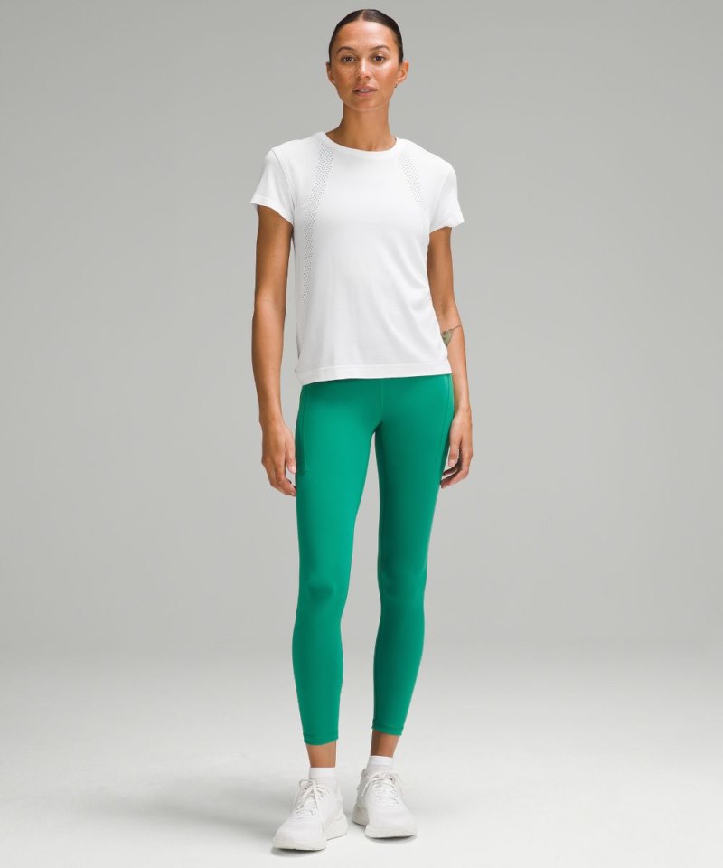 Lululemon Train to Be Short-Sleeve Shirt White / White Online Outlet Sale