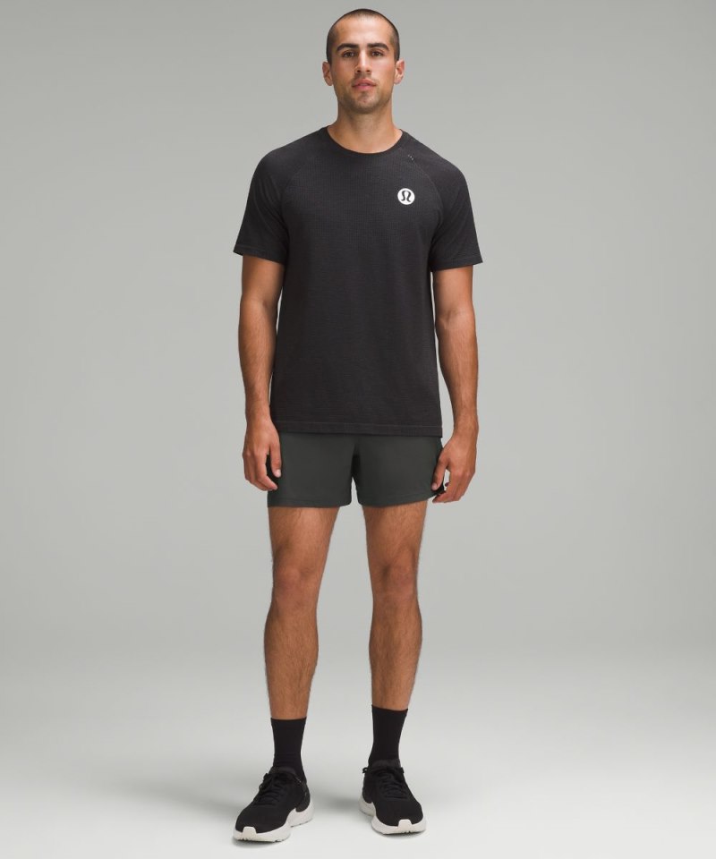 Lululemon Pace Breaker Linerless Short 5" Graphite Grey Online Outlet Sale
