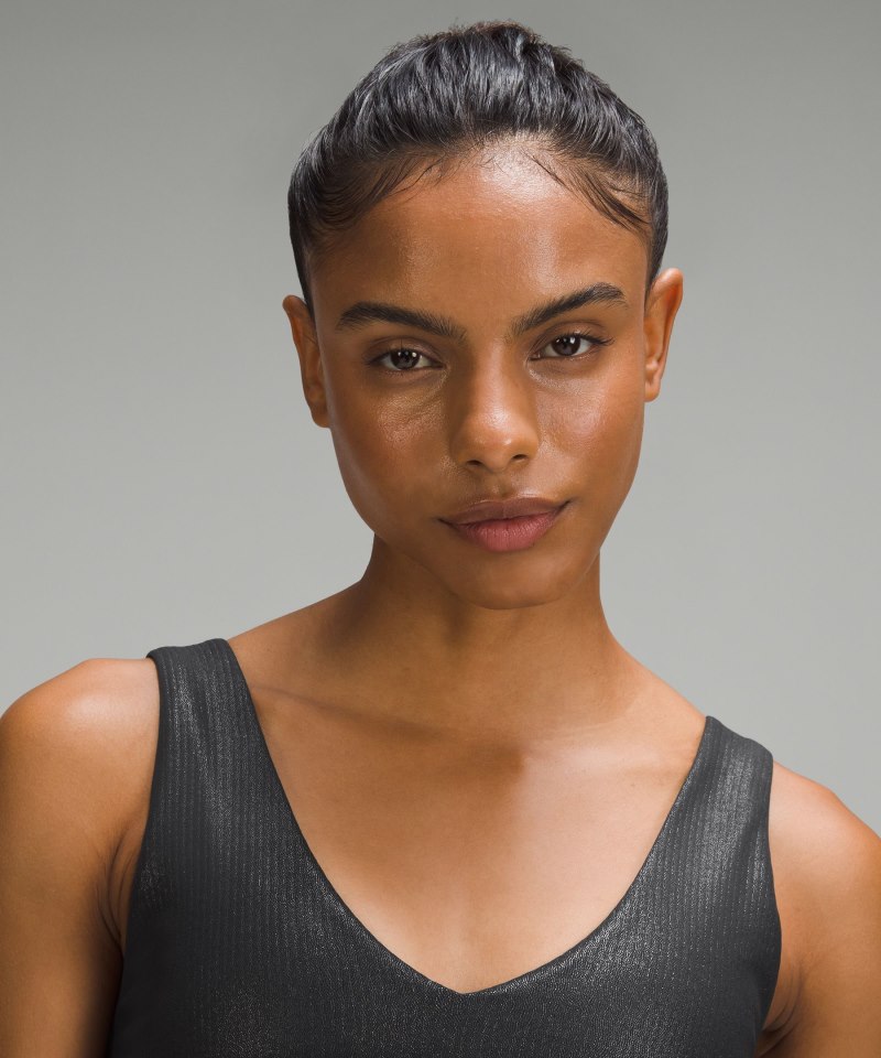 Lululemon lululemon Align™ Ribbed V-Neck Bra *Light Support, A / B Cup Shine Black Online Outlet Sale