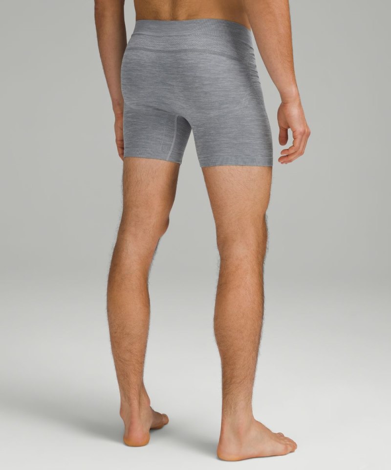 Lululemon Rapid Vent Tech Boxer 5" Heathered Rhino Grey Online Outlet Sale
