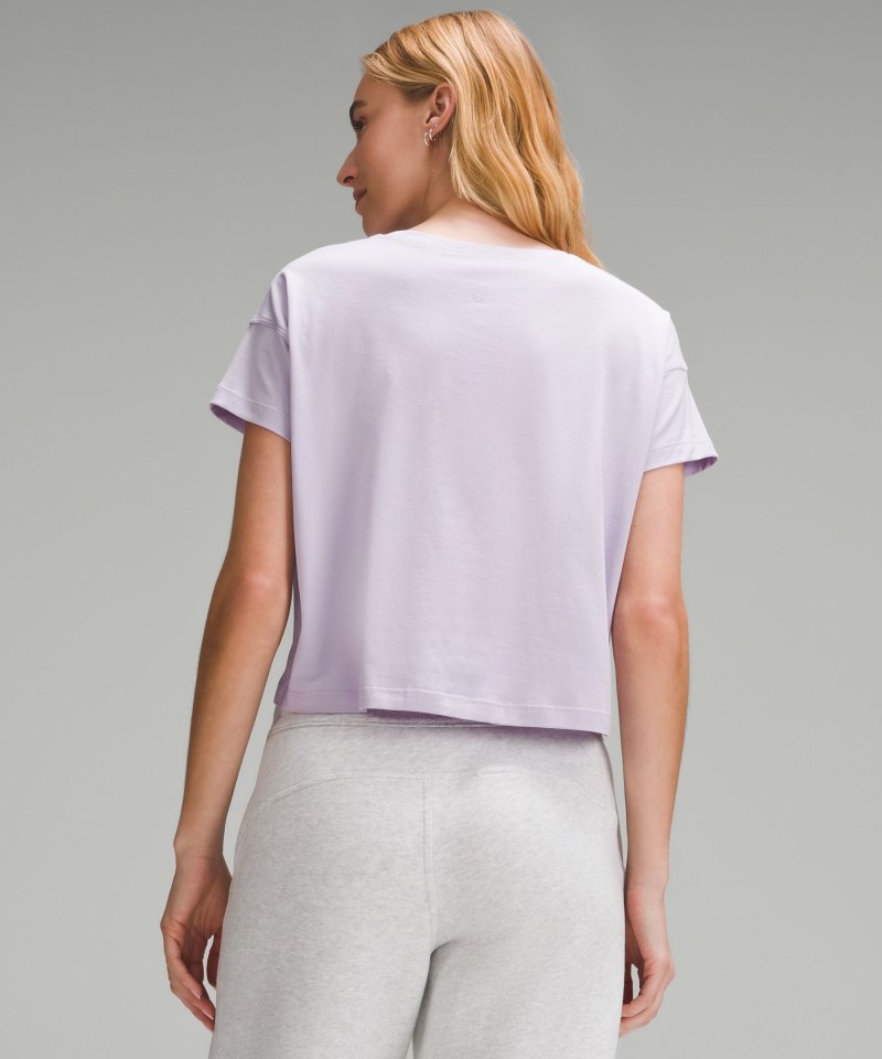 Lululemon Cates T-Shirt *Online Only Lilac Ether Online Outlet Sale