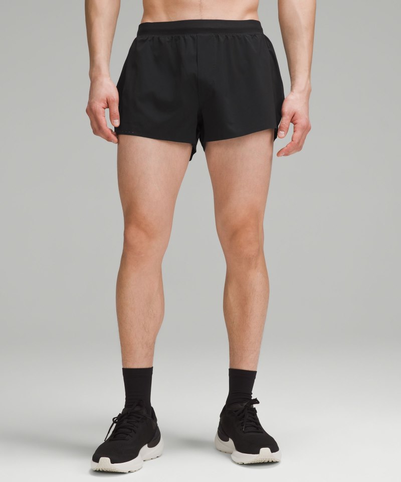 Lululemon Fast and Free Reflective Short 3" Black Online Outlet Sale