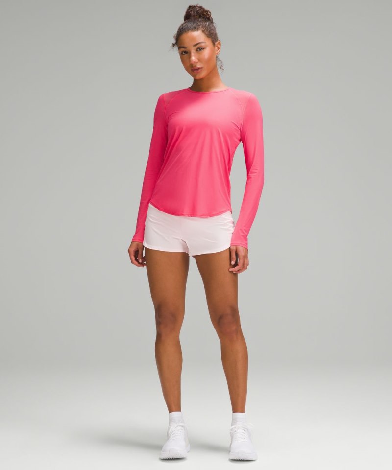 Lululemon Sculpt Long-Sleeve Shirt Glaze Pink Online Outlet Sale