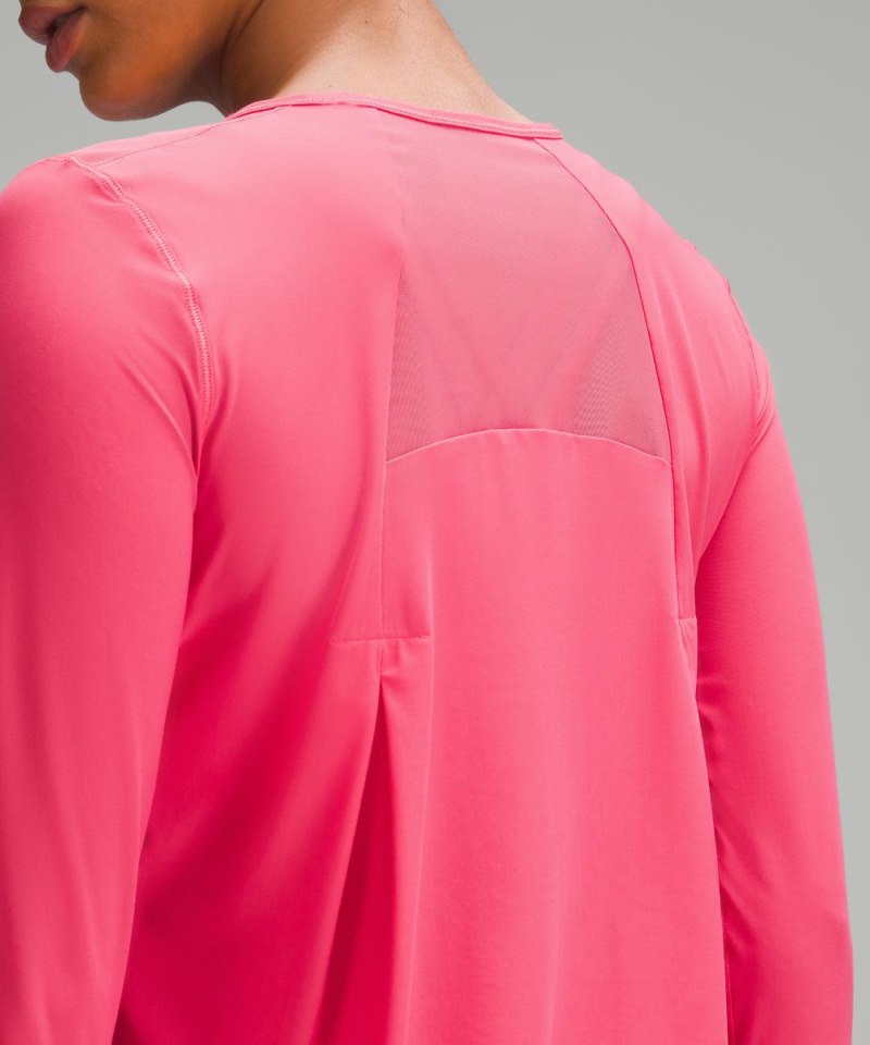 Lululemon Sculpt Long-Sleeve Shirt Glaze Pink Online Outlet Sale