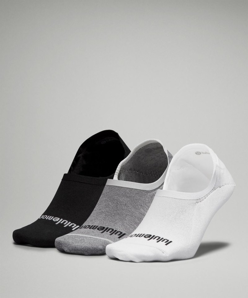 Lululemon Women's Daily Stride Comfort No-Show Socks *3 Pack White / Heather Grey / Black Online Outlet Sale