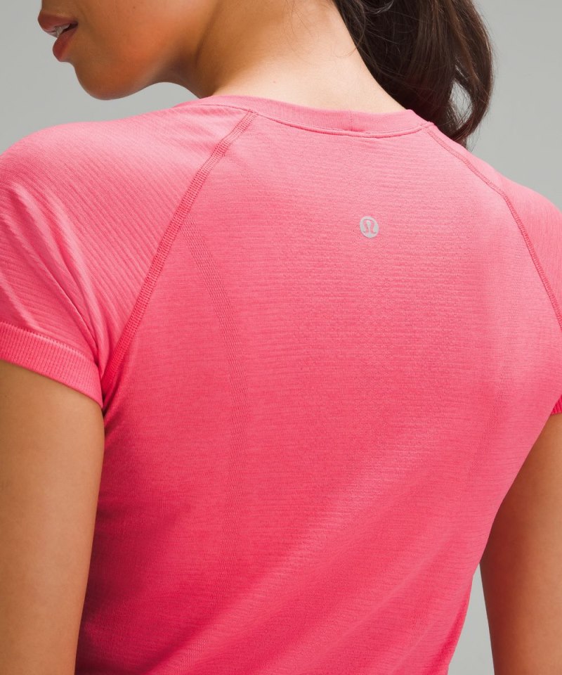 Lululemon Swiftly Tech Short-Sleeve Shirt 2.0 *Hip Length Glaze Pink / Glaze Pink Online Outlet Sale