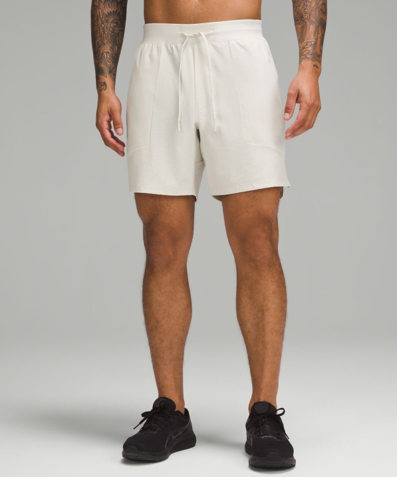 Lululemon License to Train Linerless Short 7" Bone Online Outlet Sale