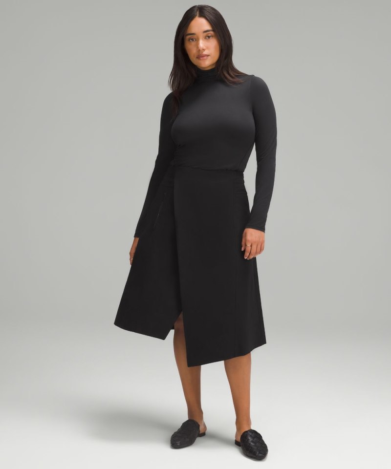 Lululemon Wundermost Ultra-Soft Nulu Long-Sleeve Turtleneck Black Online Outlet Sale
