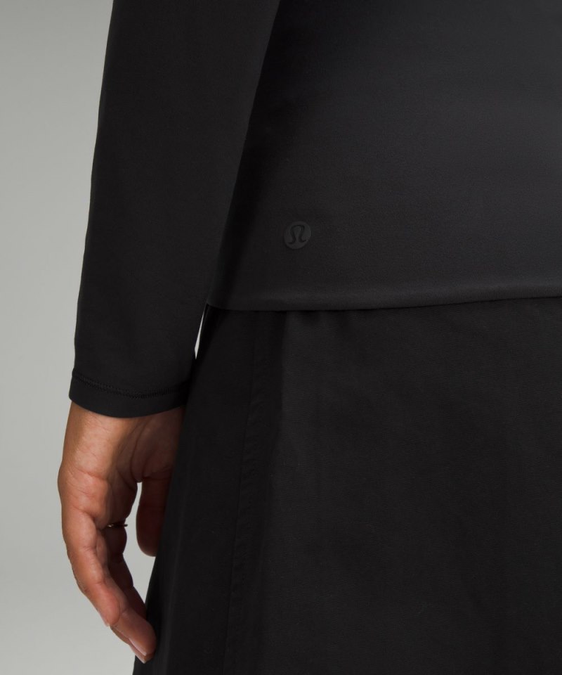 Lululemon Wundermost Ultra-Soft Nulu Long-Sleeve Turtleneck Black Online Outlet Sale