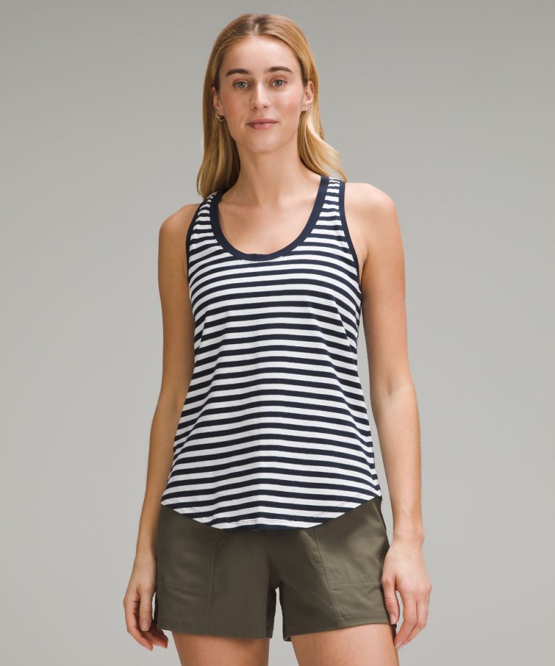 Lululemon Love Tank Top True Stripe True Navy White Online Outlet Sale
