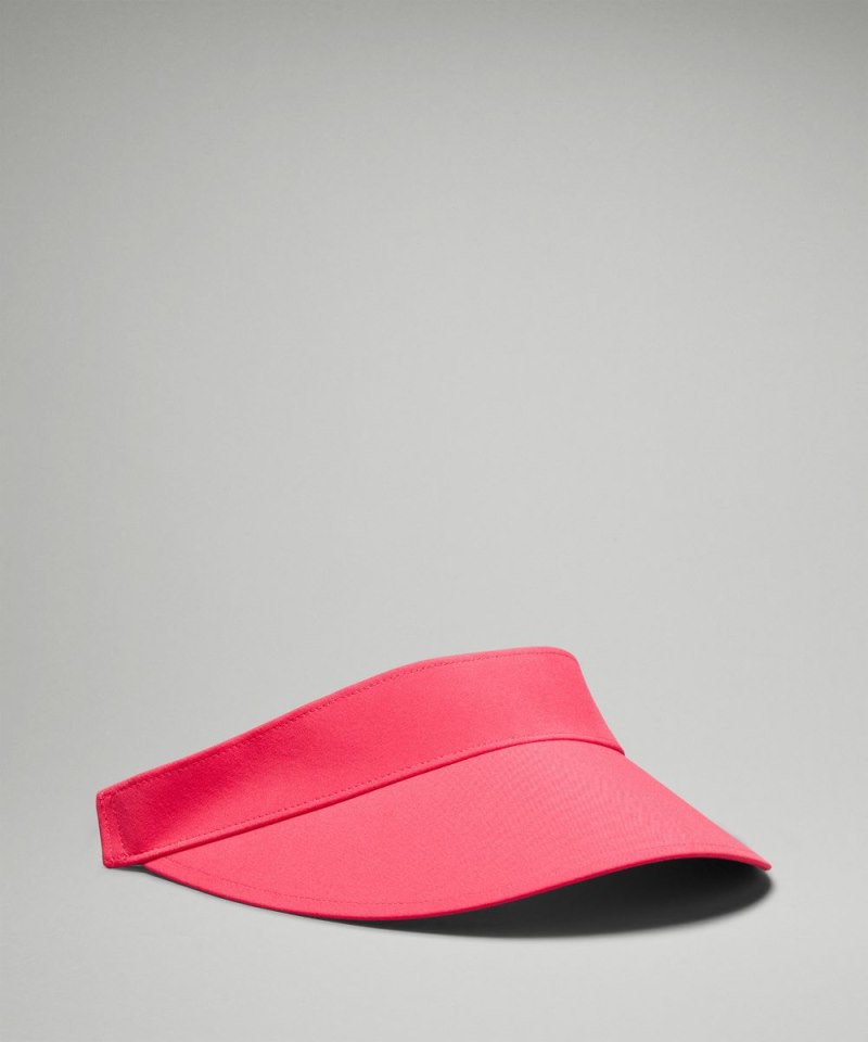 Lululemon Women's Fast Paced Wide Band Running Visor Glaze Pink Online Outlet Sale