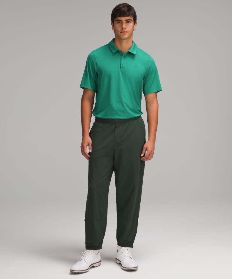 Lululemon Logo Sport Polo Short Sleeve Cascadia Green Online Outlet Sale