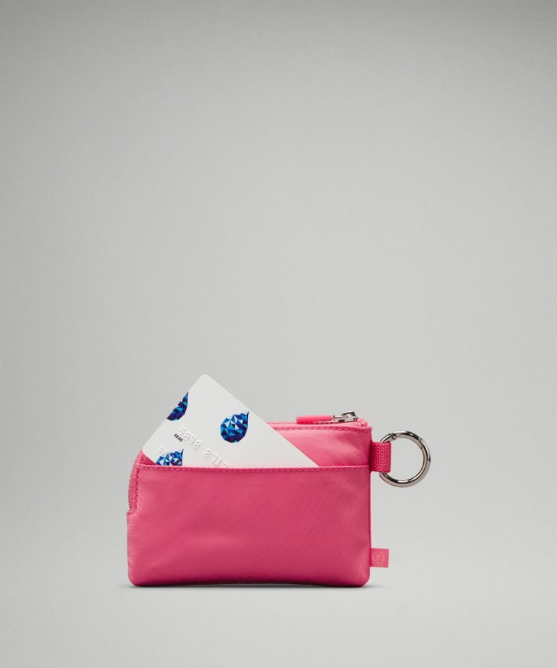 Lululemon Clippable Card Pouch Sakura Pink / Washed Mauve Online Outlet Sale