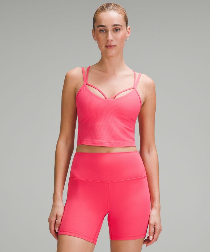Lululemon lululemon Align™ Strappy Ribbed Tank Top Glaze Pink Online Outlet Sale