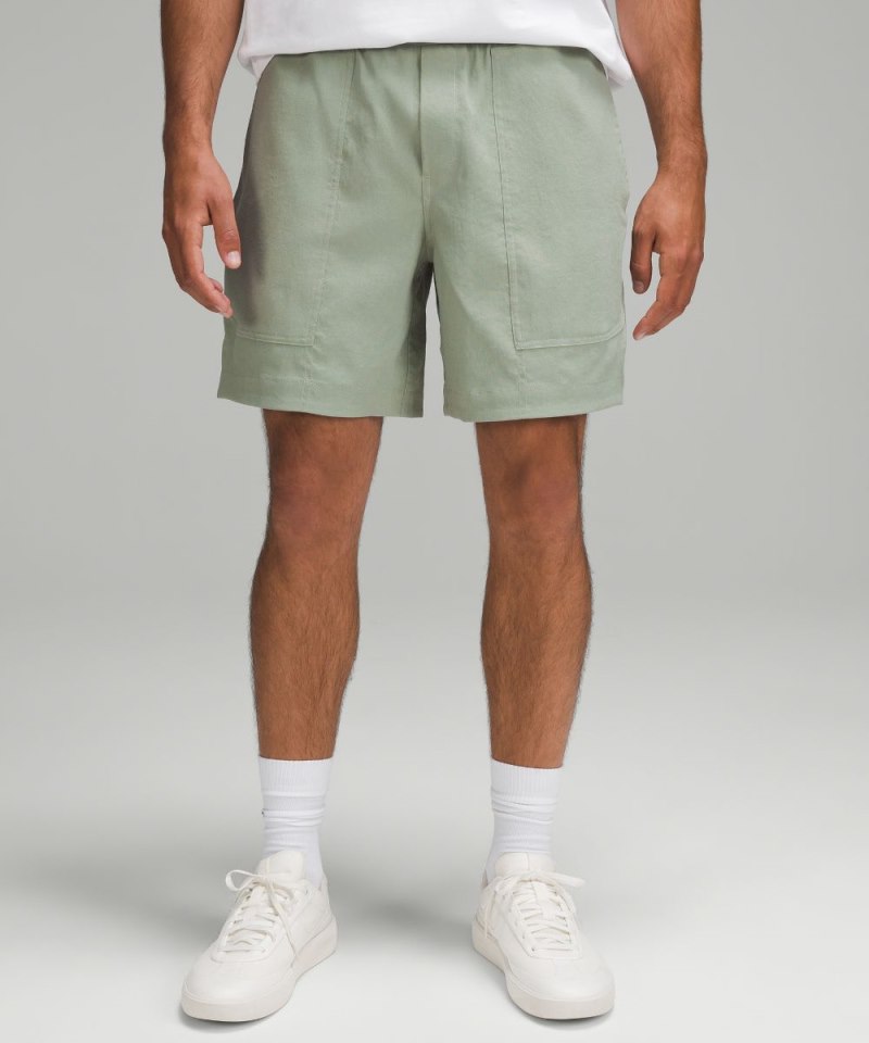 Lululemon Relaxed-Fit Pull-On Short 7" *Light Woven Palm Court Online Outlet Sale