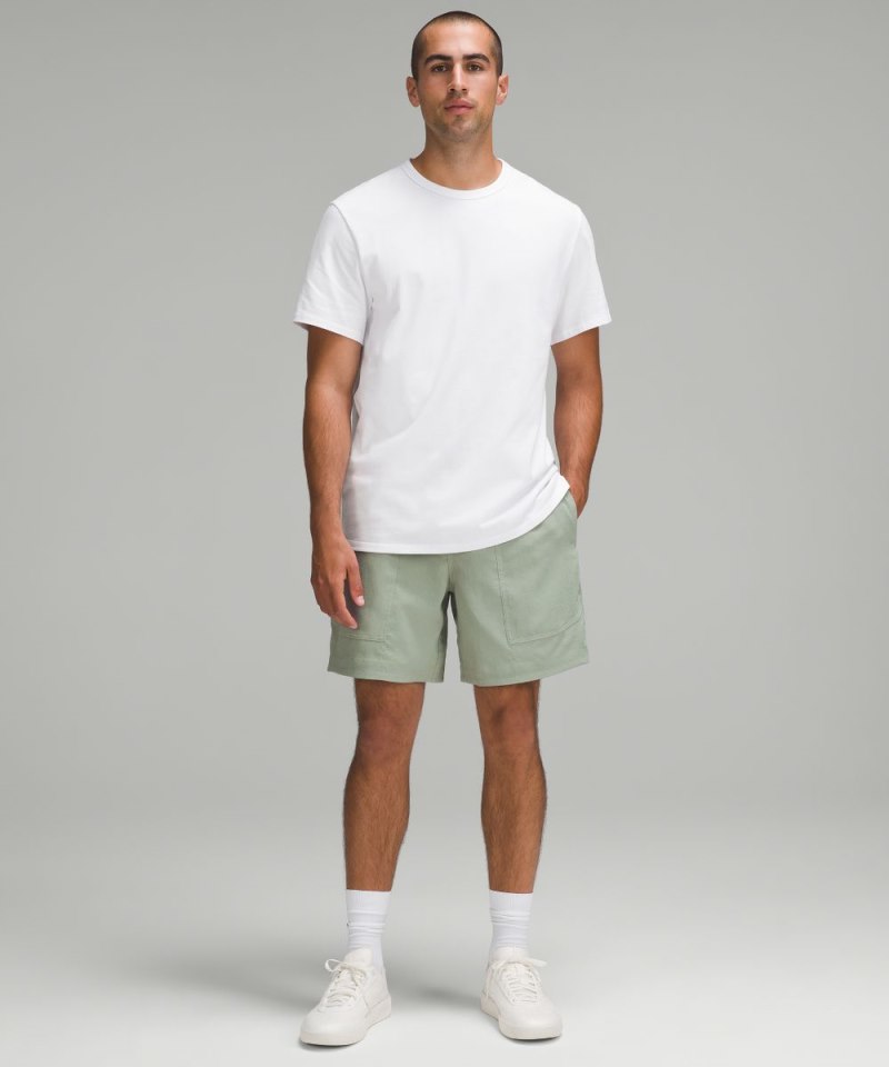 Lululemon Relaxed-Fit Pull-On Short 7" *Light Woven Palm Court Online Outlet Sale