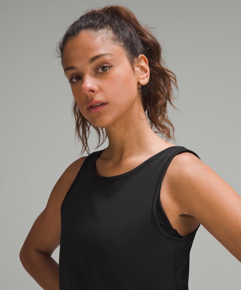 Lululemon Open-Back Running Romper 3" Black Online Outlet Sale