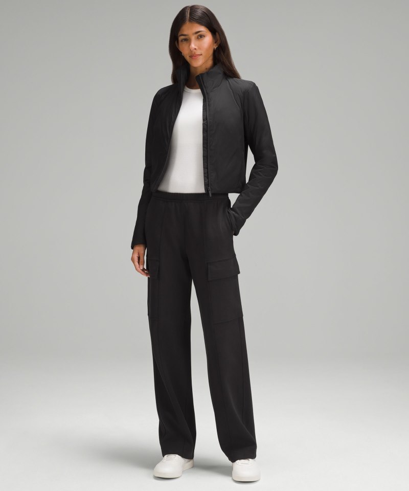 Lululemon SoftMatte™ Insulated Cropped Jacket Black Online Outlet Sale