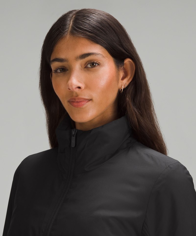 Lululemon SoftMatte™ Insulated Cropped Jacket Black Online Outlet Sale