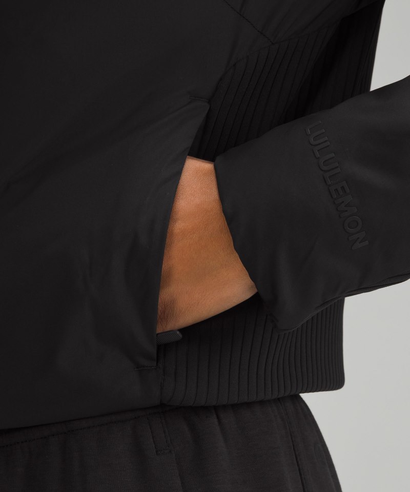 Lululemon SoftMatte™ Insulated Cropped Jacket Black Online Outlet Sale