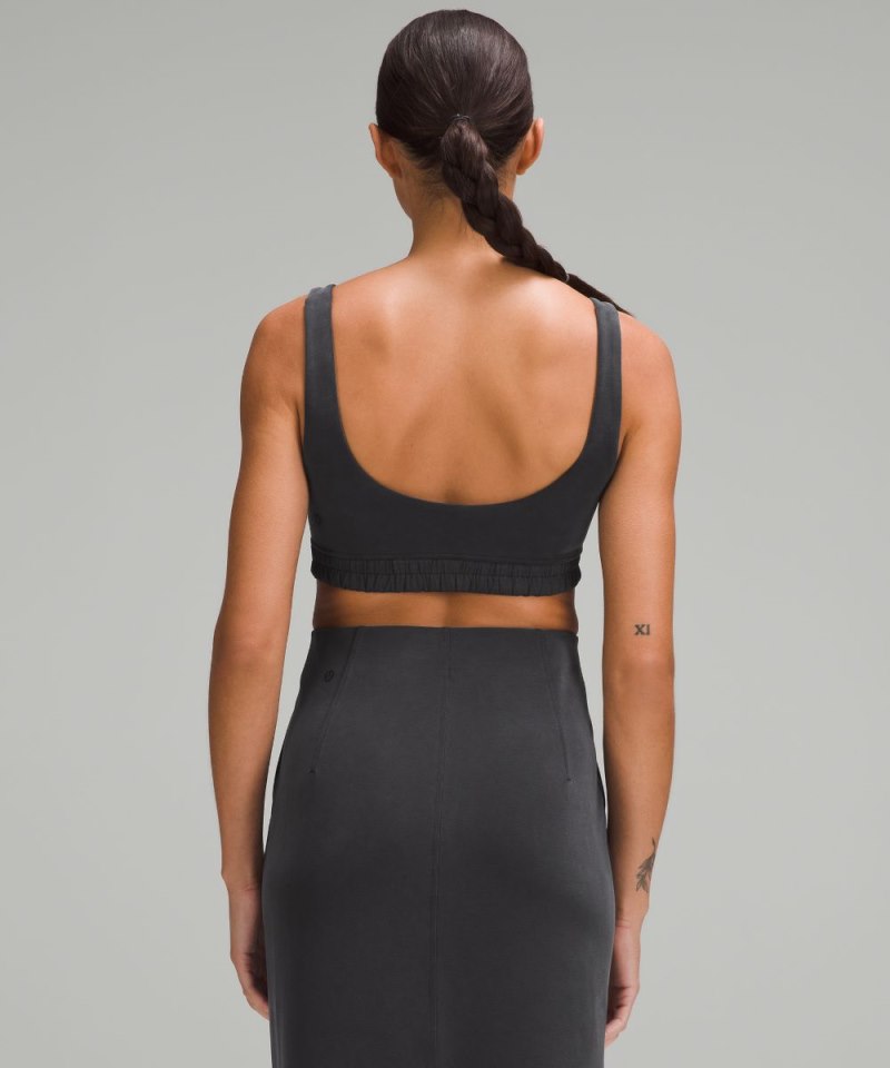 Lululemon Softstreme Scoop-Neck Bra *B / C Cup Black Online Outlet Sale