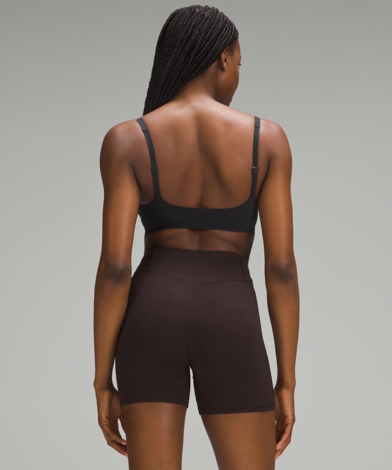 Lululemon Wundermost Ultra-Soft Nulu Scoop-Neck Bralette A–D Cups Black Online Outlet Sale
