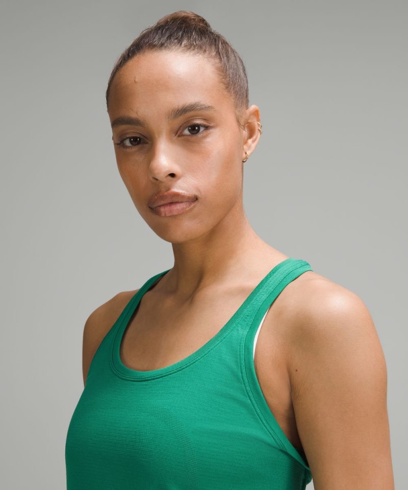Lululemon Swiftly Tech Racerback Tank Top 2.0 *Hip Length Cascadia Green / Cascadia Green Online Outlet Sale