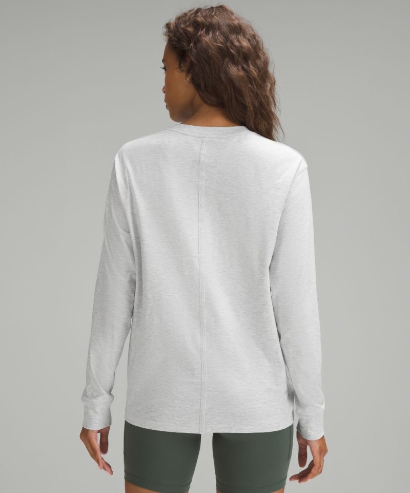 Lululemon All Yours Long-Sleeve Shirt Heathered Core Ultra Light Grey Online Outlet Sale