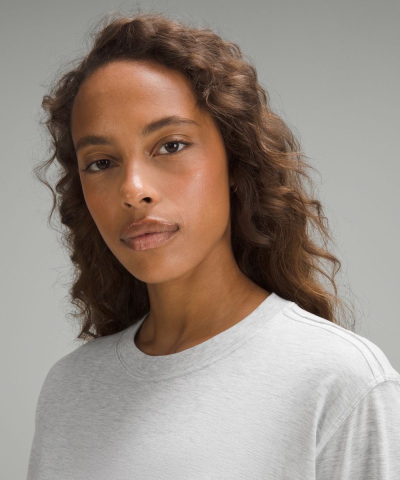 Lululemon All Yours Long-Sleeve Shirt Heathered Core Ultra Light Grey Online Outlet Sale