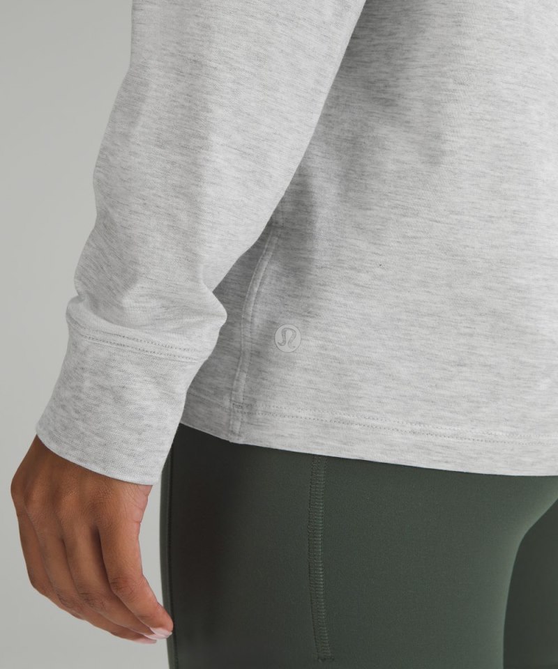Lululemon All Yours Long-Sleeve Shirt Heathered Core Ultra Light Grey Online Outlet Sale