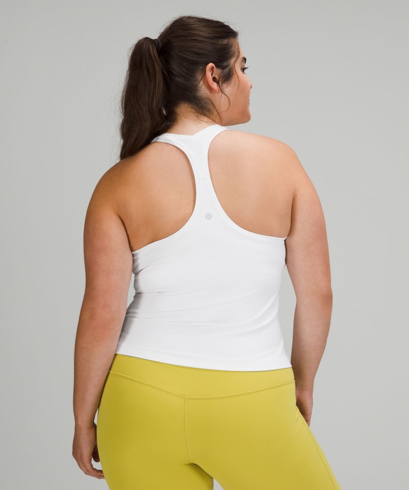 Lululemon Cool Racerback Short Tank Top *Nulu White Online Outlet Sale
