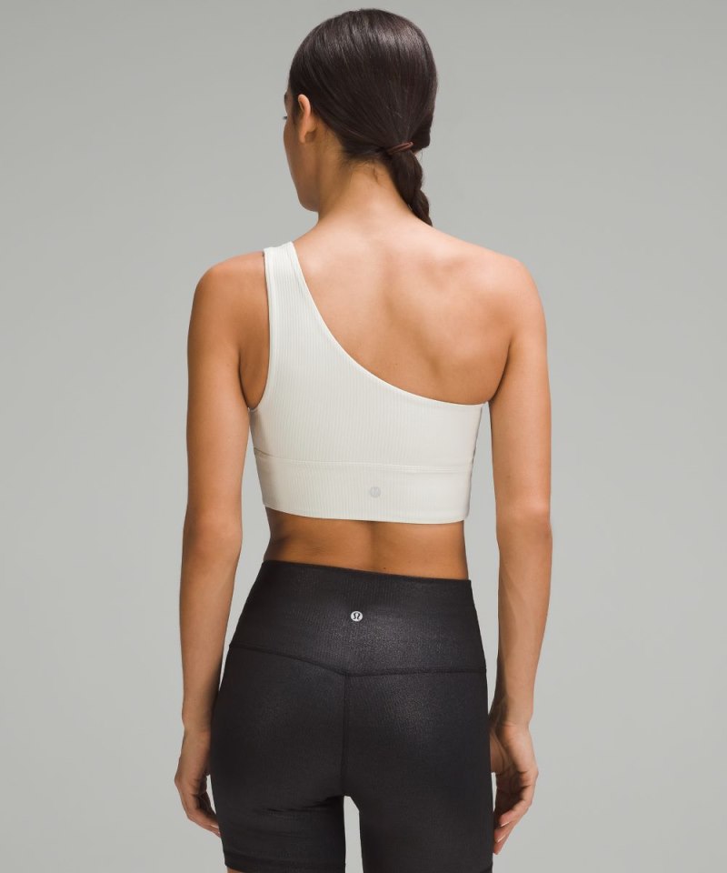 Lululemon lululemon Align™ Asymmetrical Ribbed Bra *Light Support C / D Cup Shine Bone Radiate Transparent Foil Online Outlet Sale