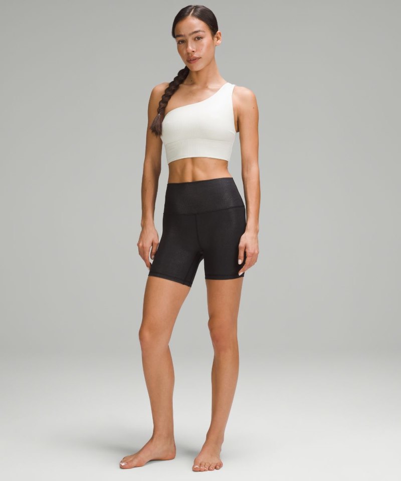 Lululemon lululemon Align™ Asymmetrical Ribbed Bra *Light Support C / D Cup Shine Bone Radiate Transparent Foil Online Outlet Sale