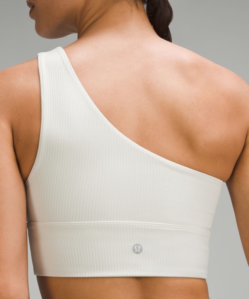 Lululemon lululemon Align™ Asymmetrical Ribbed Bra *Light Support C / D Cup Shine Bone Radiate Transparent Foil Online Outlet Sale