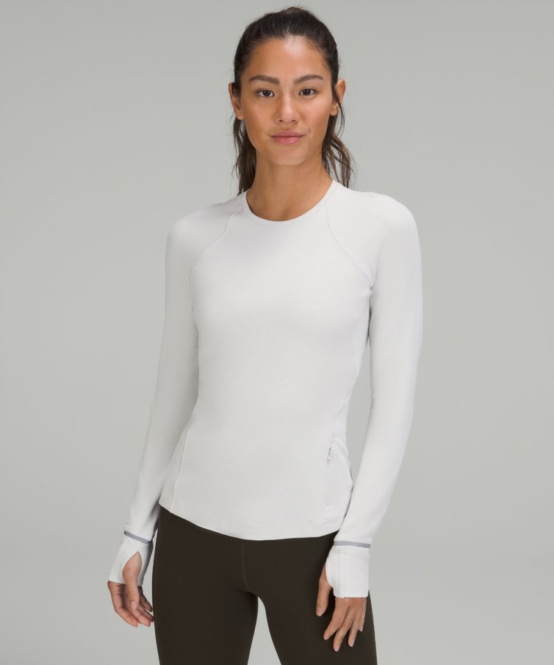 Lululemon It's Rulu Run Ribbed Long-Sleeve Shirt Vapor Online Outlet Sale