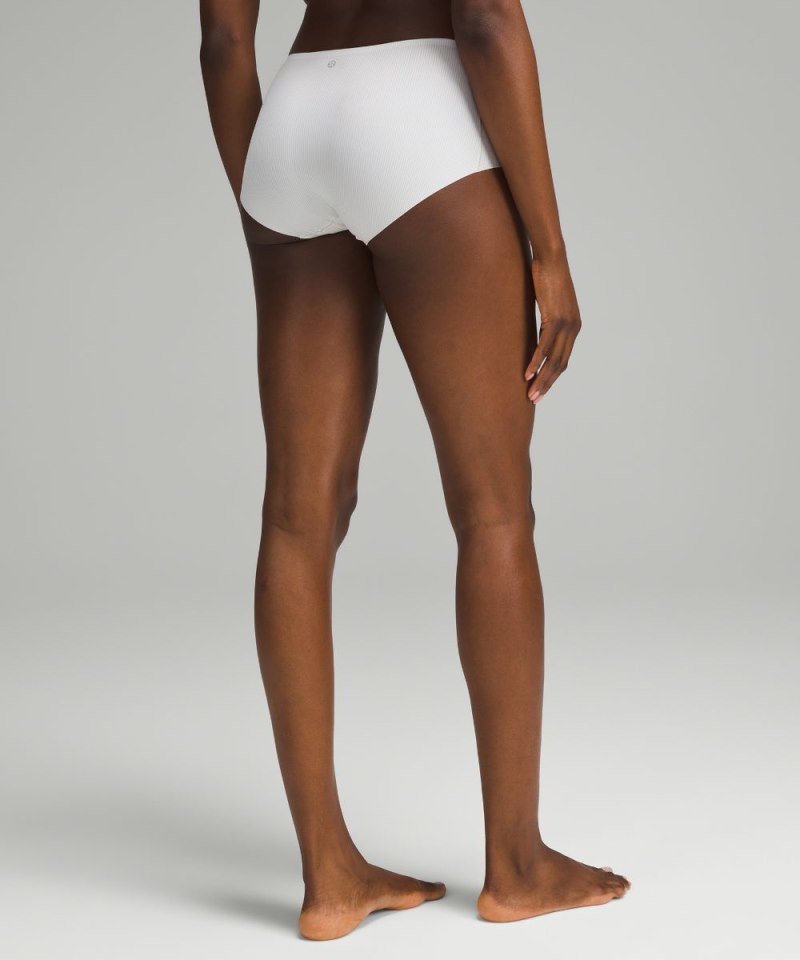 Lululemon InvisiWear Mid-Rise Boyshort Underwear *3 Pack Strawberry Milkshake / Taupetastic / Jumie Stripe White Vapor Online Outlet Sale