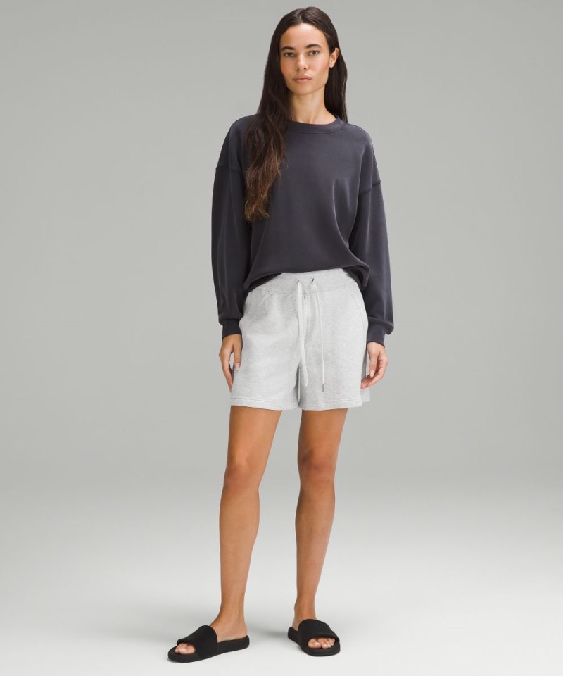 Lululemon Scuba High-Rise Short 5" Heathered Core Ultra Light Grey Online Outlet Sale