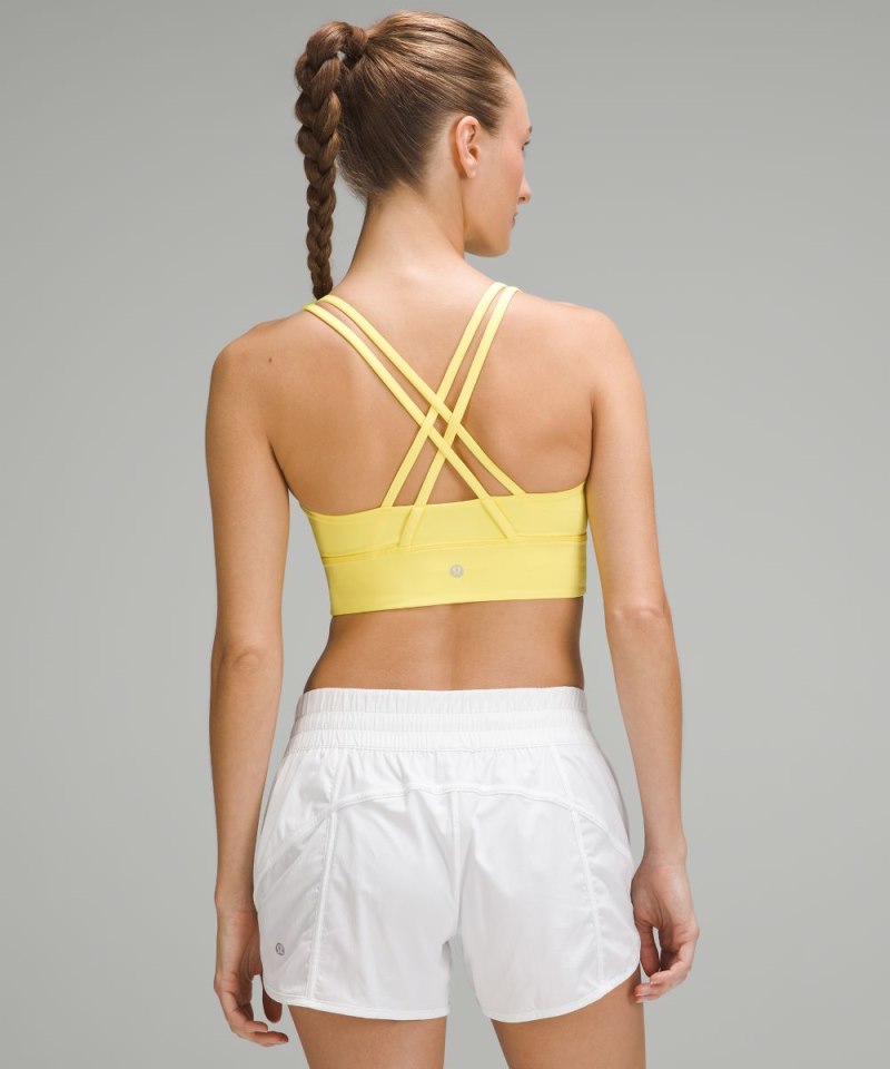 Lululemon lululemon Energy Longline Bra *Medium Support, B–D Cups Beaming Yellow Online Outlet Sale