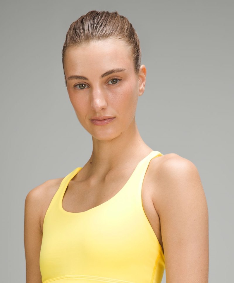 Lululemon lululemon Energy Longline Bra *Medium Support, B–D Cups Beaming Yellow Online Outlet Sale