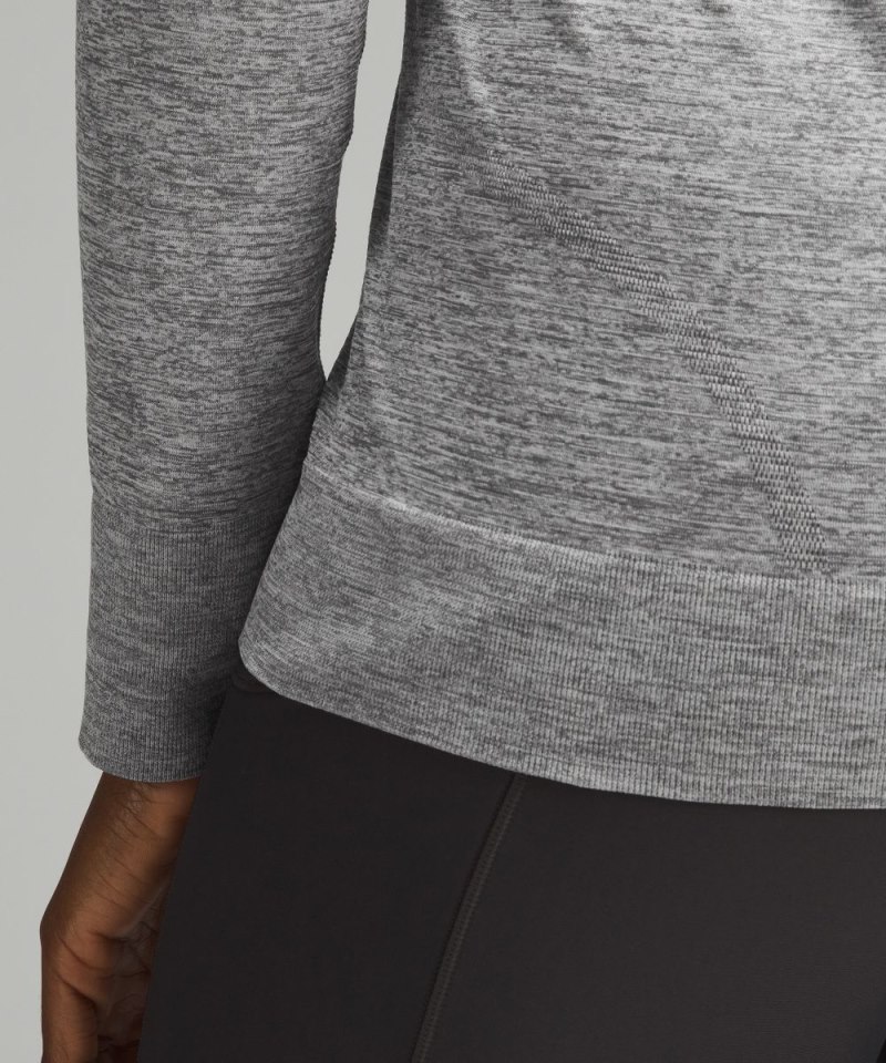Lululemon Swiftly Relaxed Long-Sleeve Shirt Slate / White Online Outlet Sale