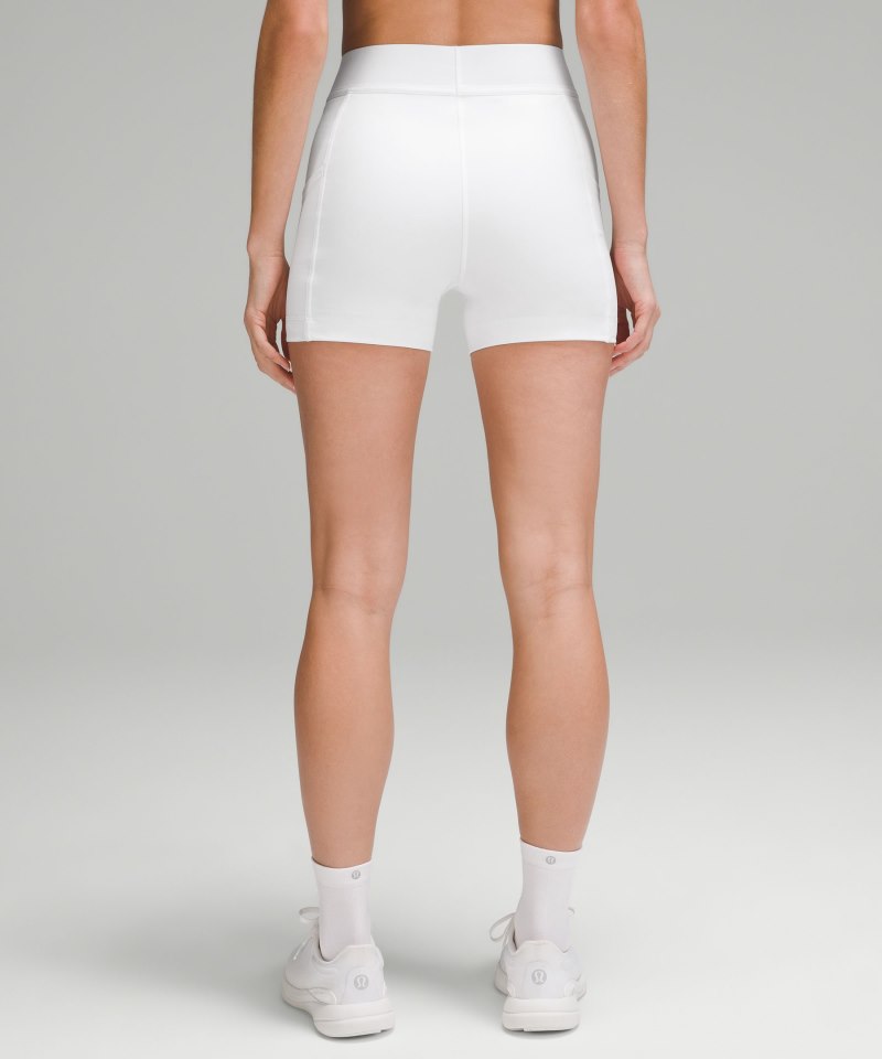 Lululemon Luxtreme High-Rise Tennis Short 3.5" White Online Outlet Sale
