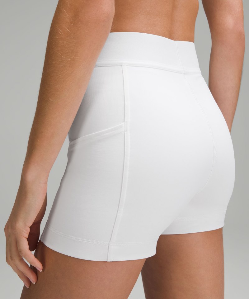 Lululemon Luxtreme High-Rise Tennis Short 3.5" White Online Outlet Sale