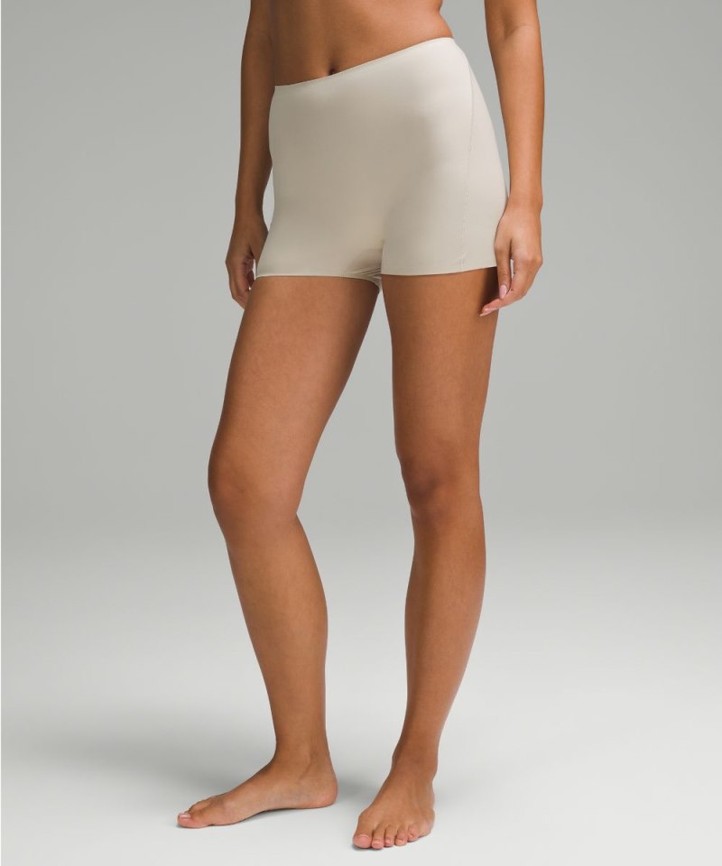 Lululemon Wundermost Ultra-Soft Nulu Super-High-Rise Shortie Underwear 2" Mojave Tan Online Outlet Sale