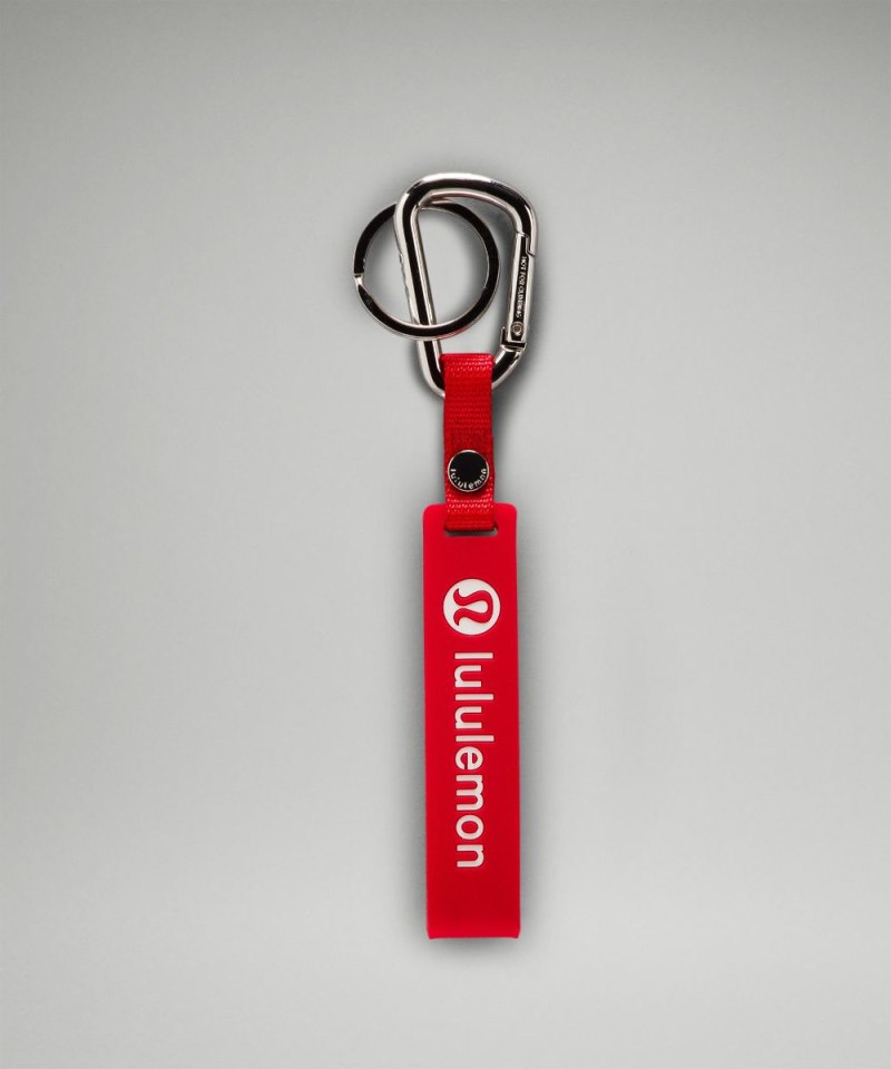 Lululemon Silicone Keychain Lulu Red / White Online Outlet Sale
