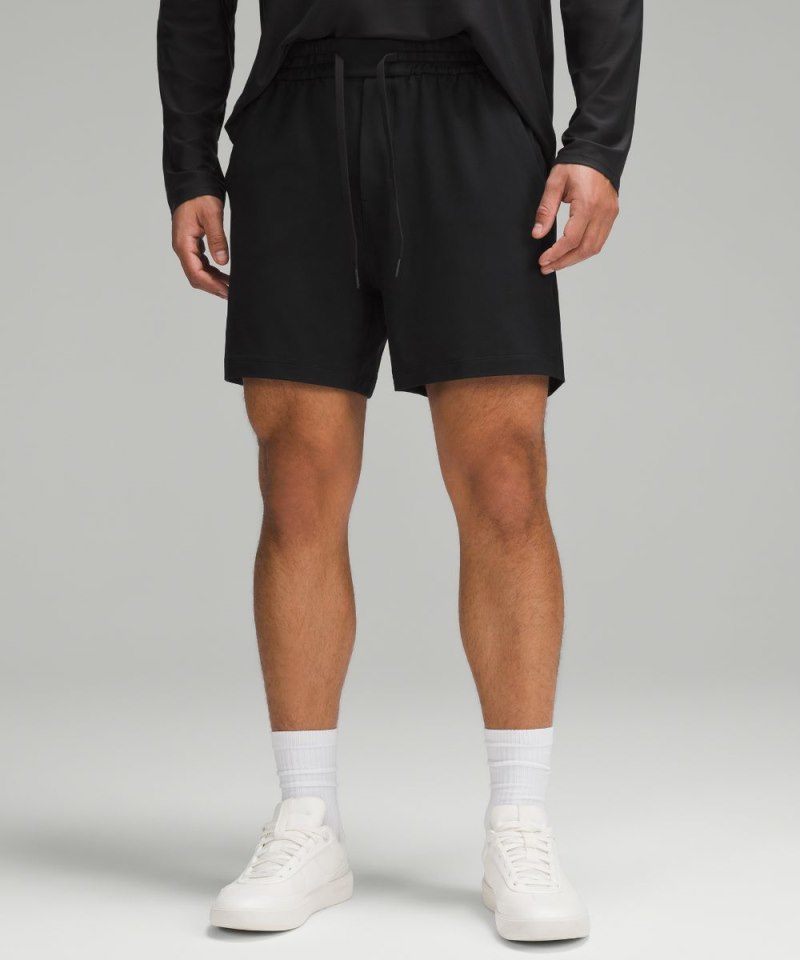 Lululemon Soft Jersey Short 5" Black Online Outlet Sale