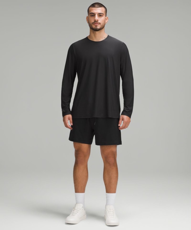 Lululemon Soft Jersey Short 5" Black Online Outlet Sale