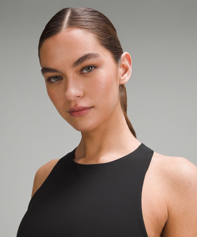 Lululemon Swift Speed Cropped Tank Top *B / C Cup Black Online Outlet Sale