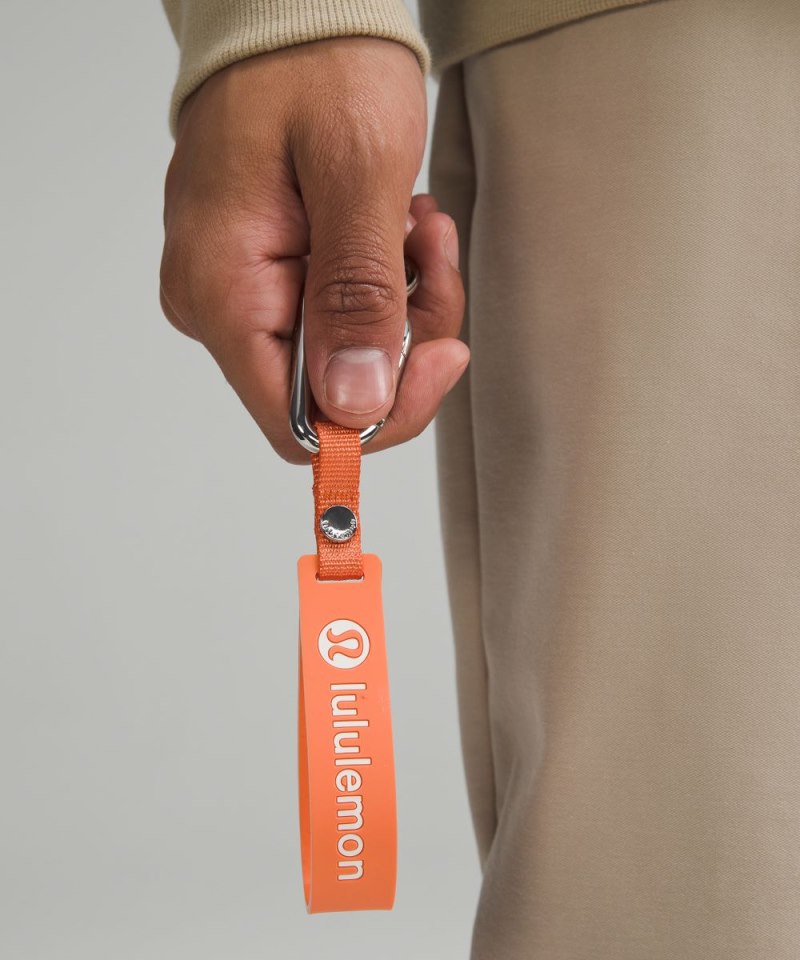 Lululemon Silicone Keychain Coral Kiss / Wisp Yellow Online Outlet Sale
