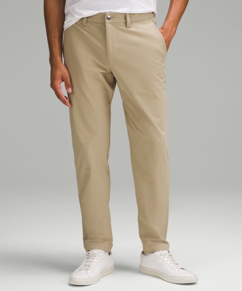 Lululemon ABC Slim-Fit Trouser 34"L *Stretch Cotton VersaTwill Compass Khaki Online Outlet Sale